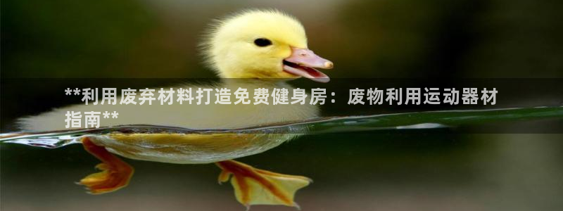 意昂体育3平台是正规平台吗知乎:**利用废弃材料打造免费健身